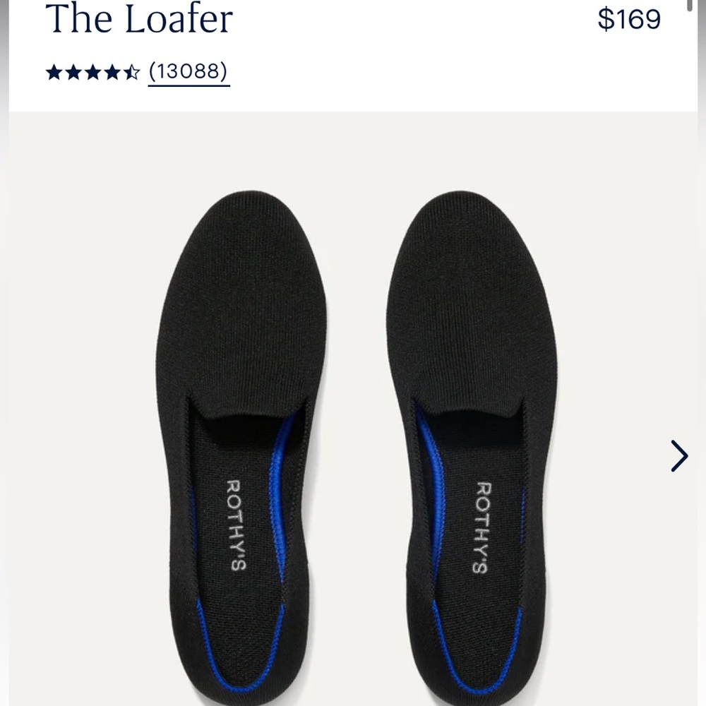 Rothy’s Loafer Slip on flats Size 9